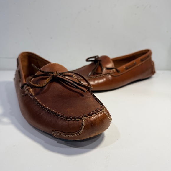 Alan Payne Aspen Brown Leather Slip On Driving Loafers Moccasins Shoes Size 11 main image 7